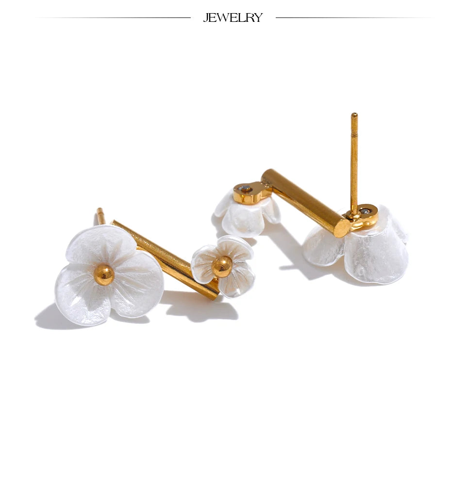 Studded Abstract Earrings