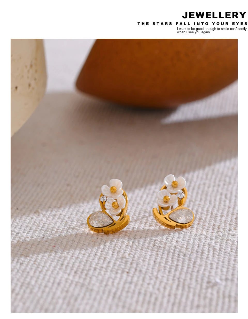 Studded Abstract Earrings 02.