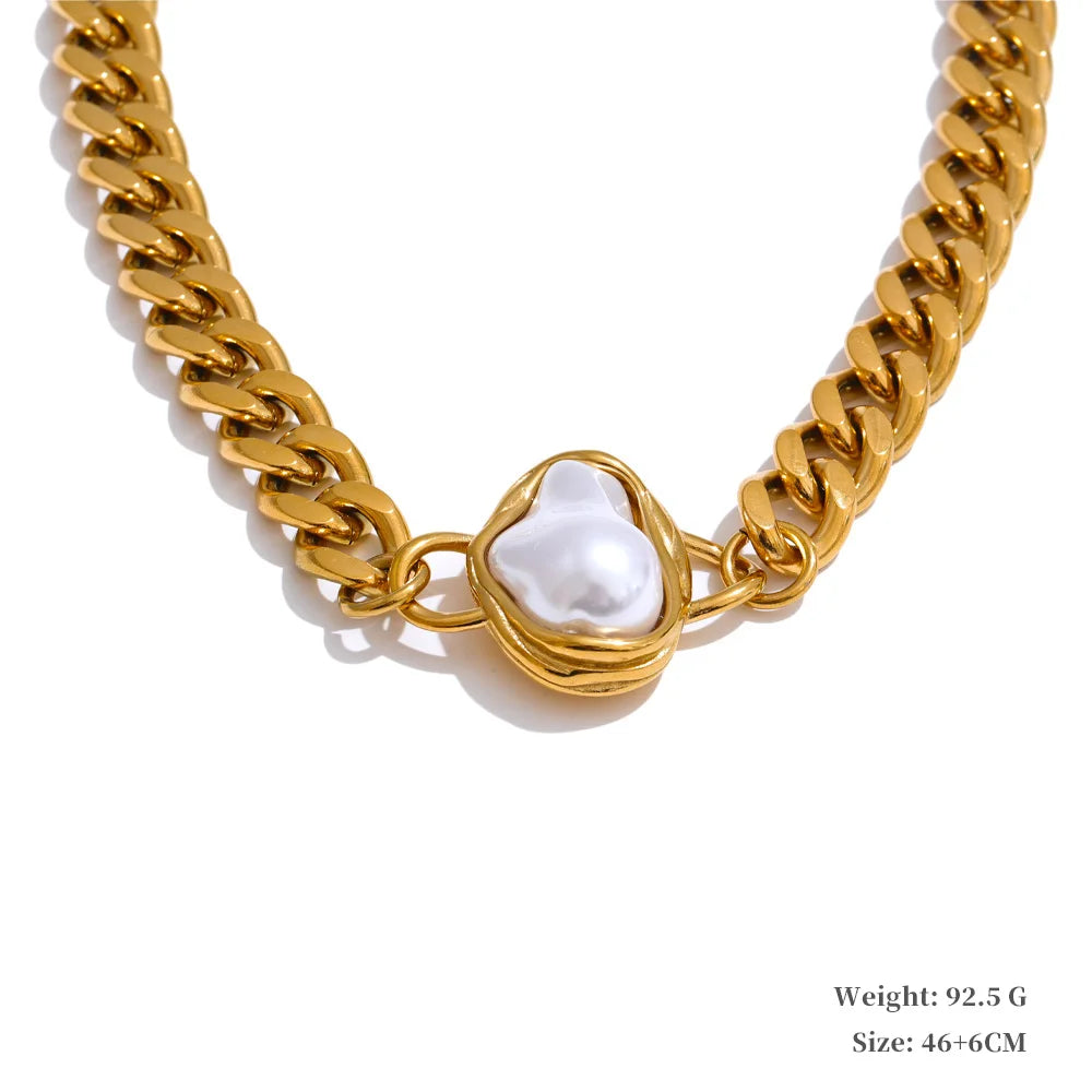 Cuban Chain Pendant&Earring