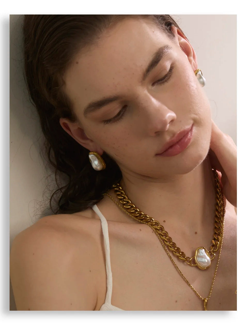 Cuban Chain Pendant&Earring