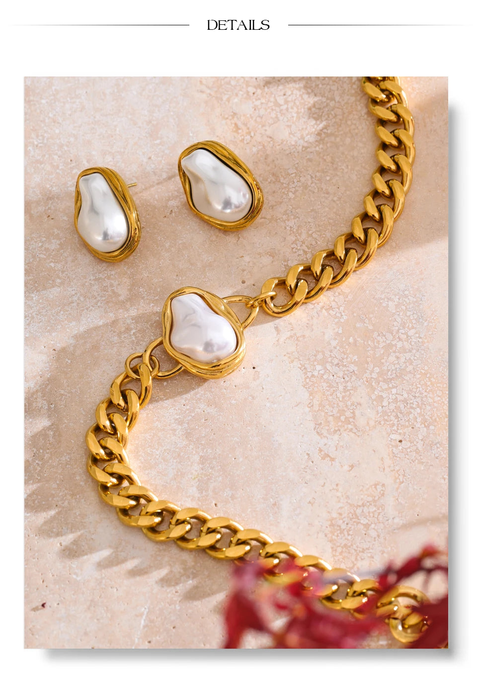 Cuban Chain Pendant&Earring