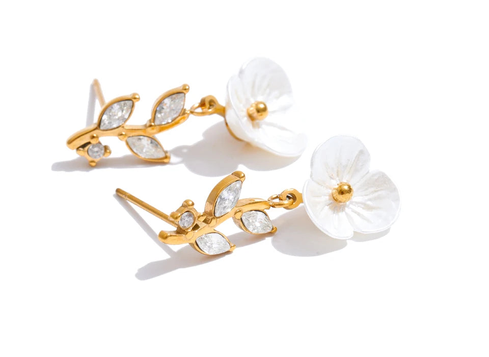 Studded Abstract Cubic Zirconia