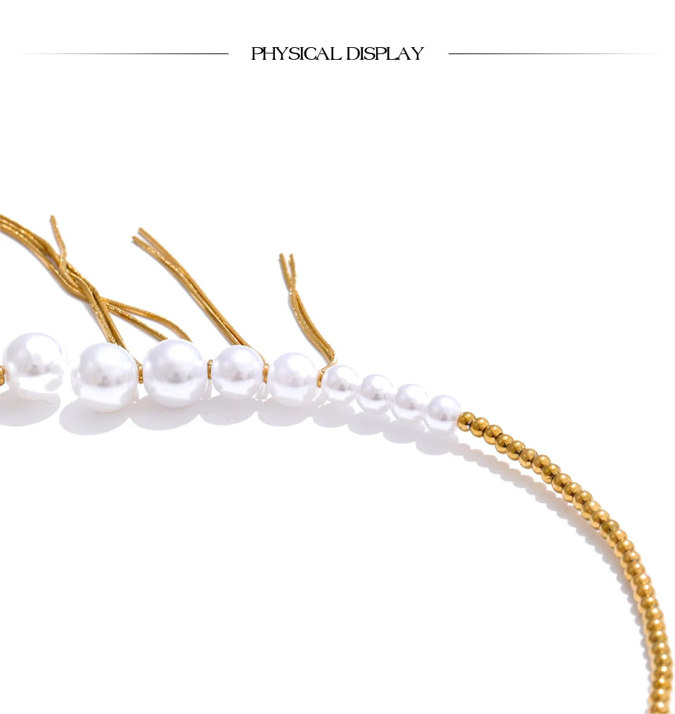 Tassel Drop Chocker Necklace