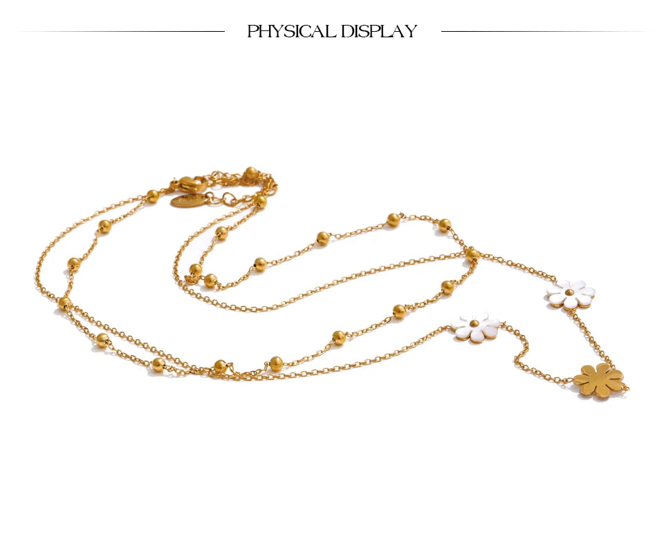 Flowers & Shells Necklace