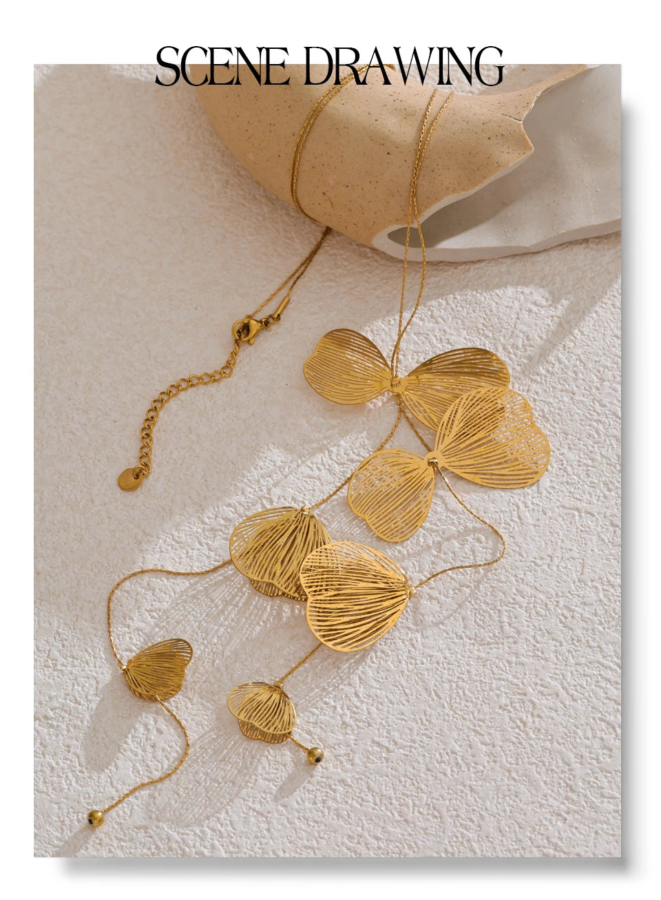 Poofy Flower Necklace