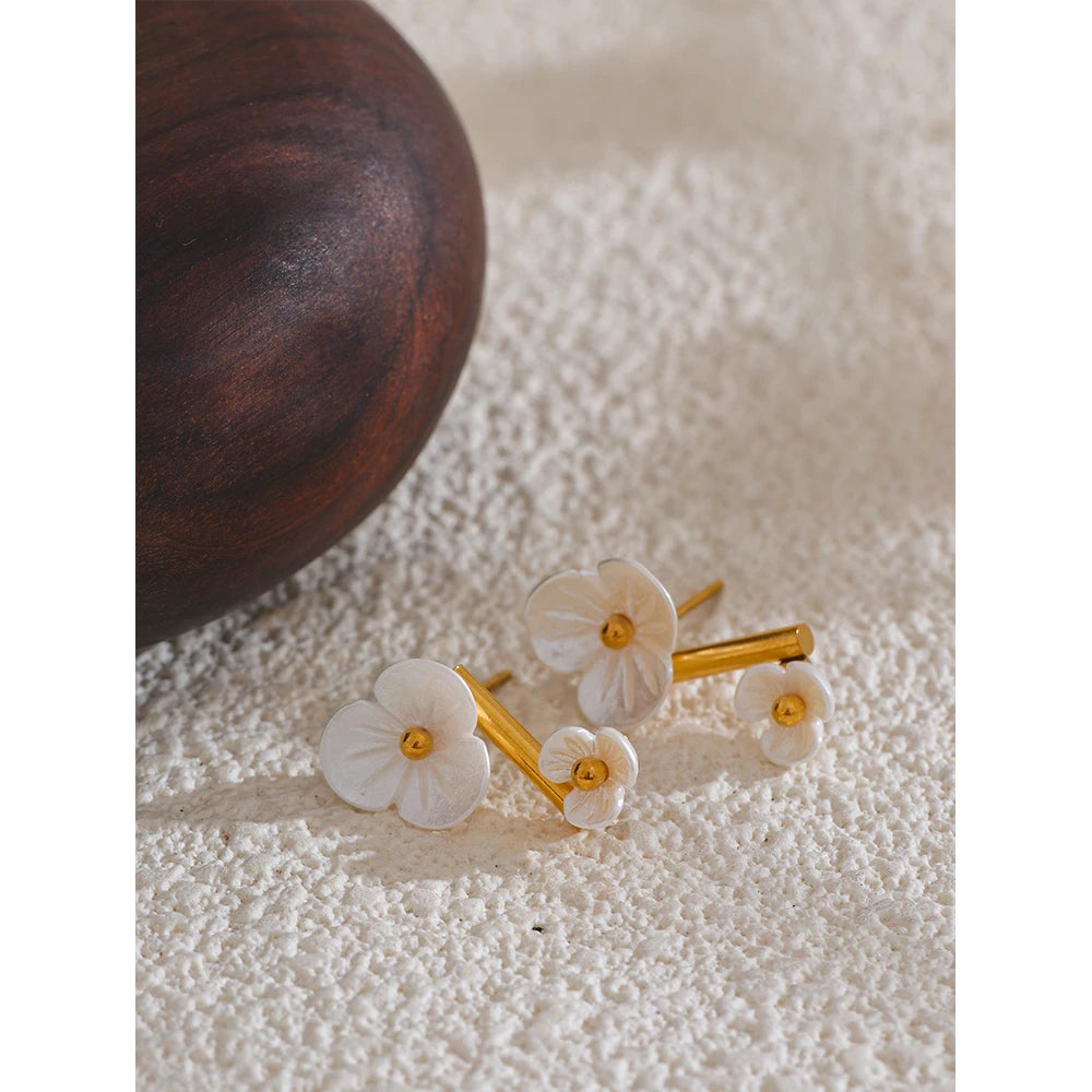 Studded Abstract Earrings