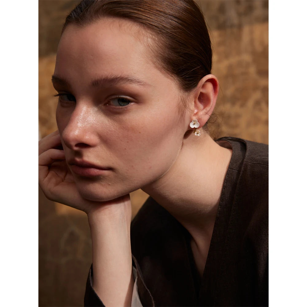 Studded Abstract Earrings