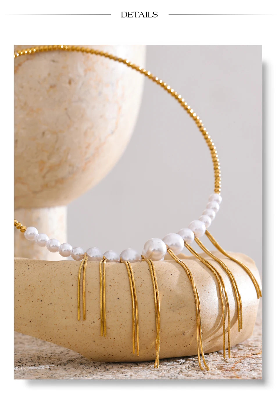 Tassel Drop Chocker Necklace