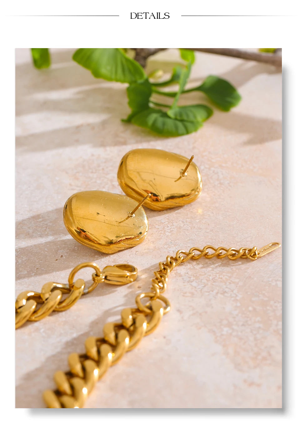 Cuban Chain Pendant&Earring