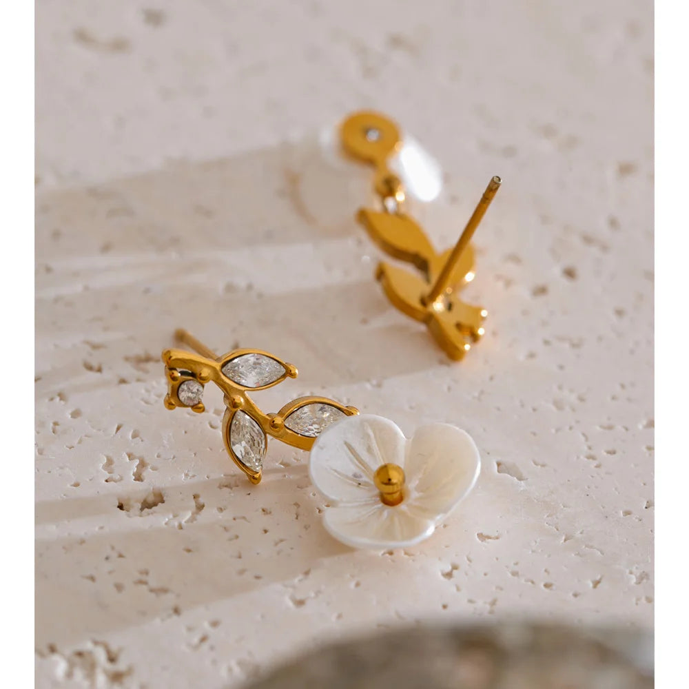 Studded Abstract Cubic Zirconia