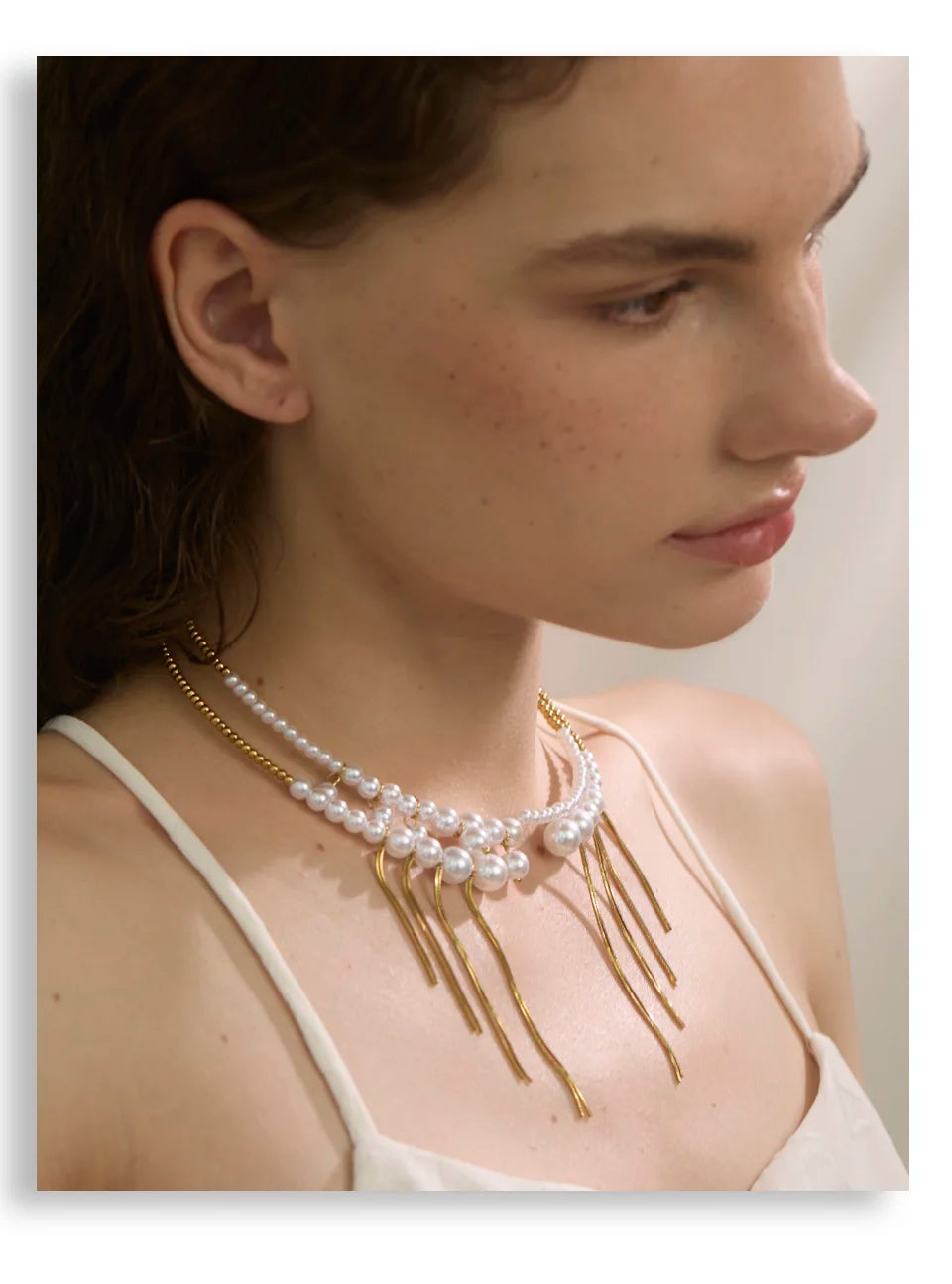 Tassel Drop Chocker Necklace