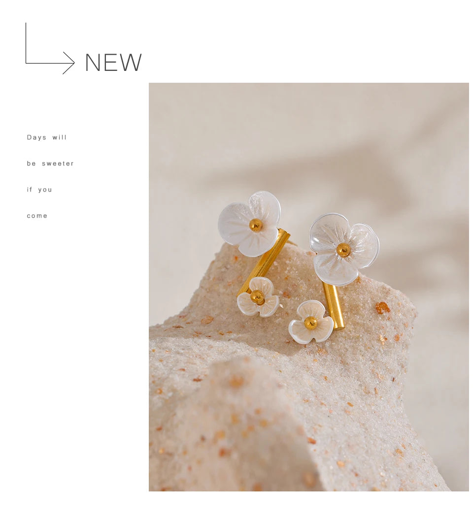 Studded Abstract Earrings