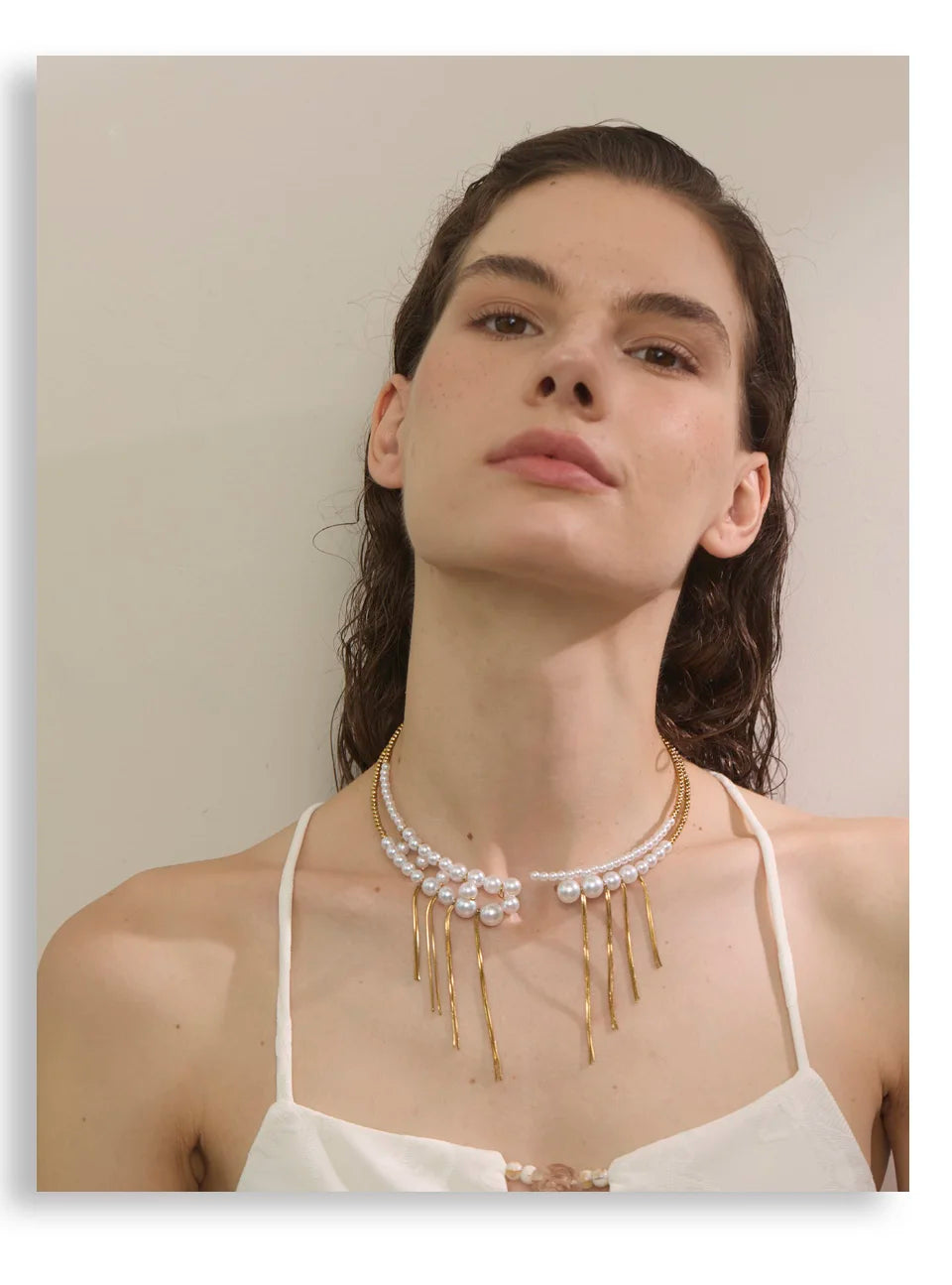 Tassel Drop Chocker Necklace